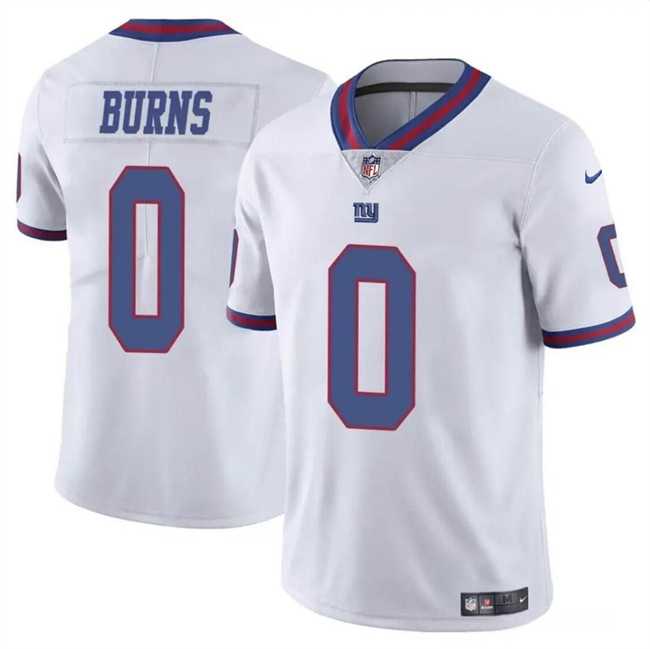 Men & Women & Youth New York Giants #0 Brian Burns White Limited Football Stitched Jersey->new york giants->NFL Jersey